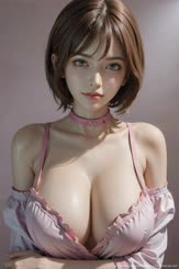 a close up of a person wearing a bra 