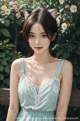 a beautiful young lady wearing a blue top . 